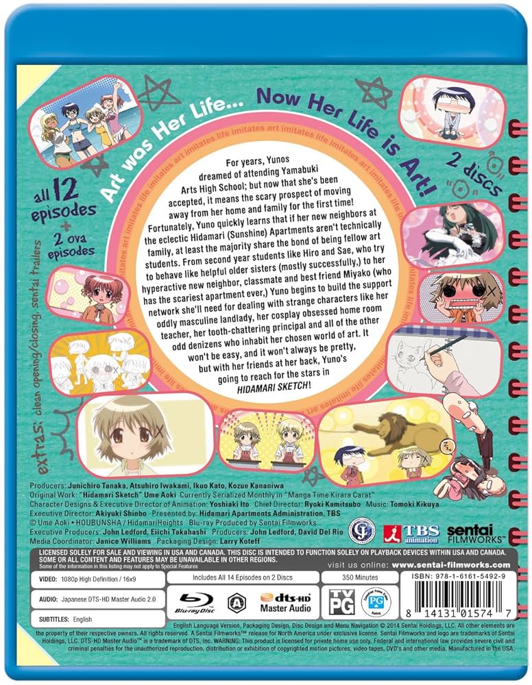 Amazon.com: Hidamari Sketch: Season 1 [Blu-ray] : Kana Asumi